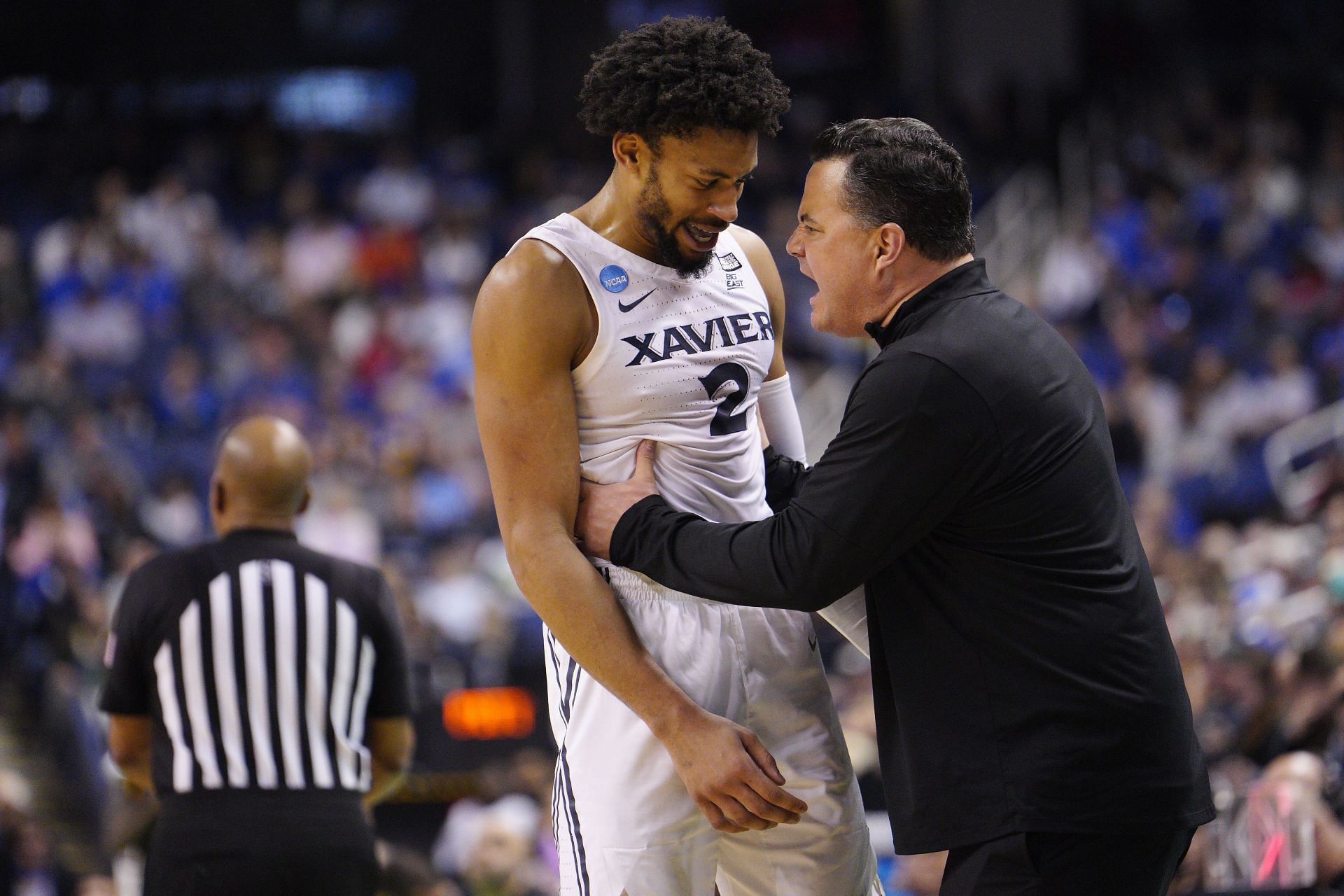 Jerome Hunter and Sean Miller of Xavier