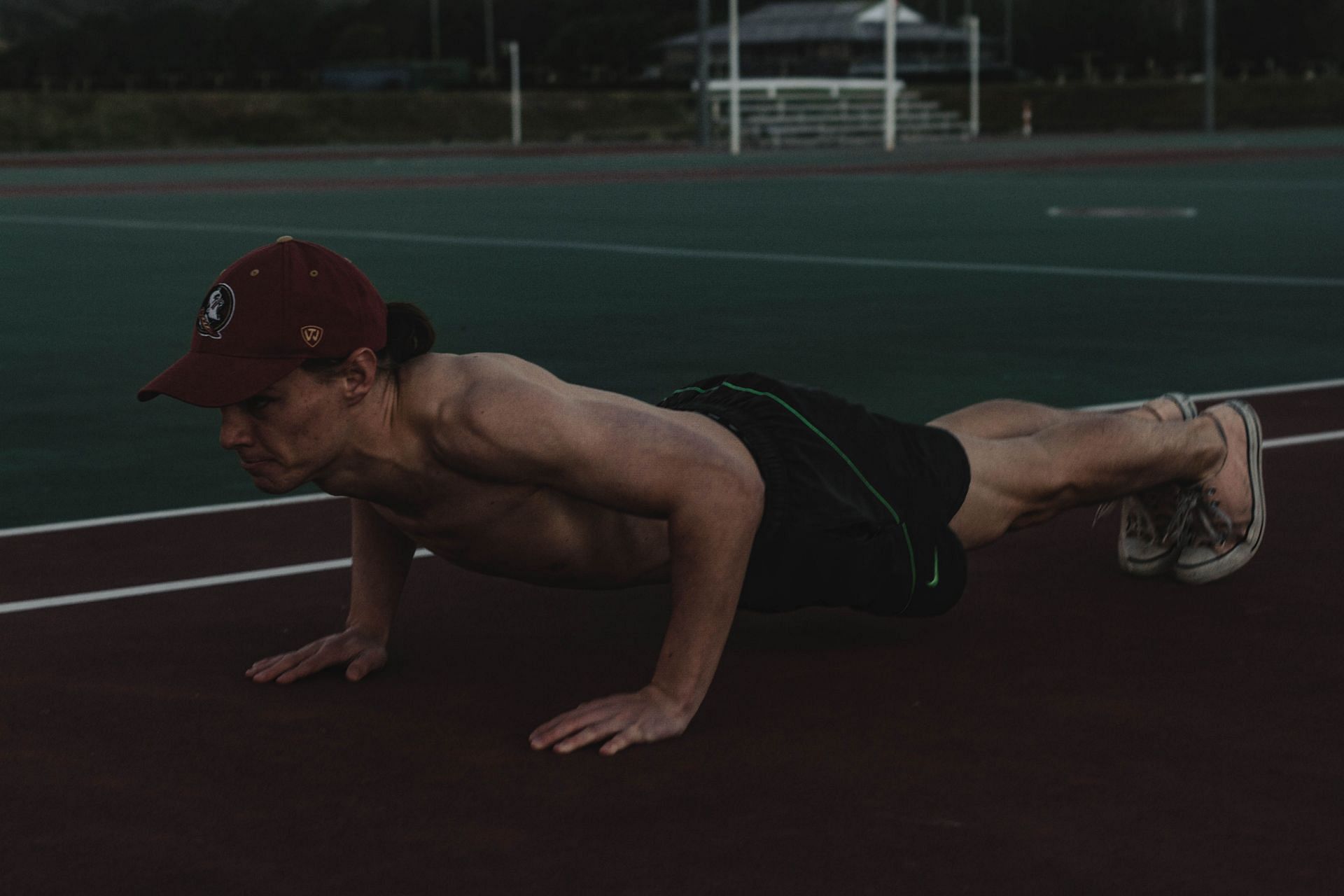 Push ups help build a solid foundation for upper body. (Image via Pexels/ James Barr)