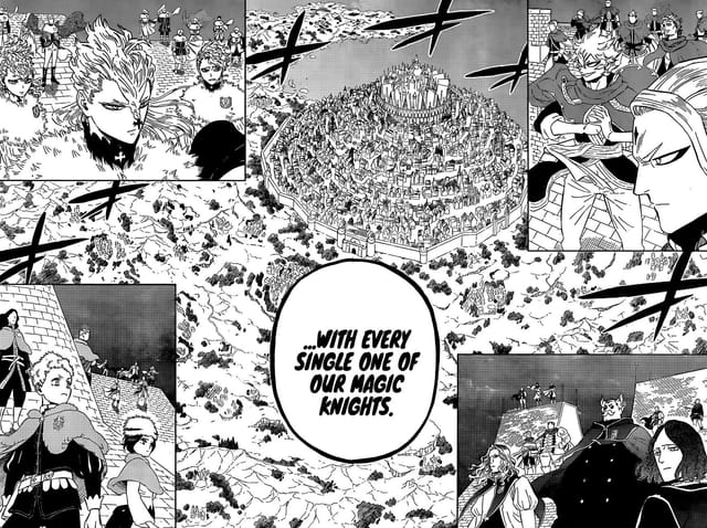 Black Clover chapter 354: Lucius vs the Magic knights begin as