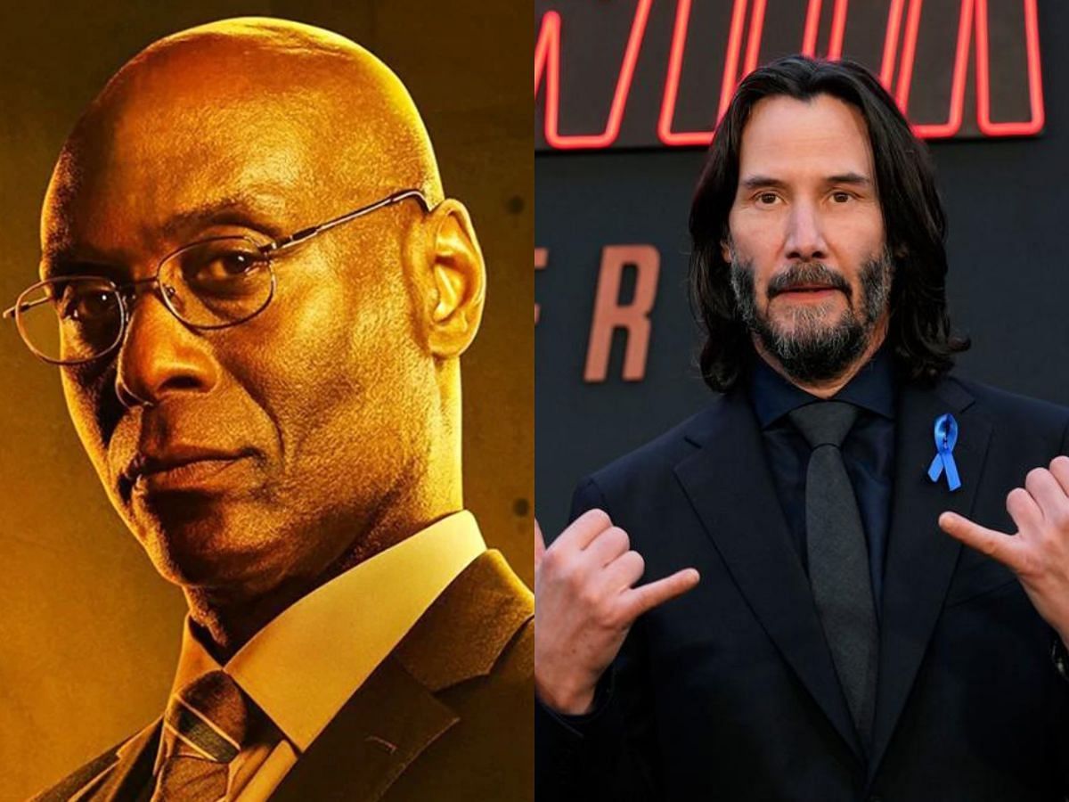 Keanu Reeves & Laurence Fishburne Homage Lance Reddick During