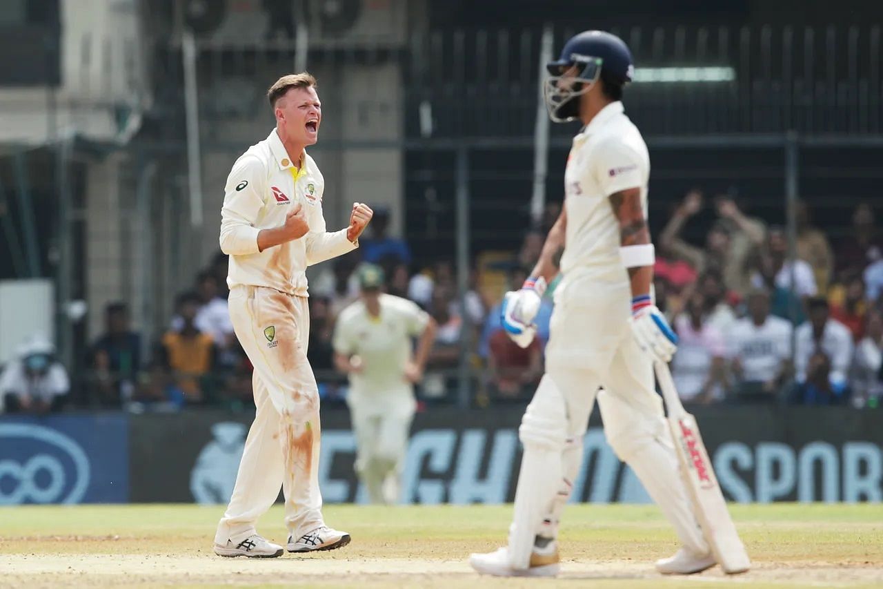 Batters from both sides struggled on the Indore pitch. [P/C: BCCI]