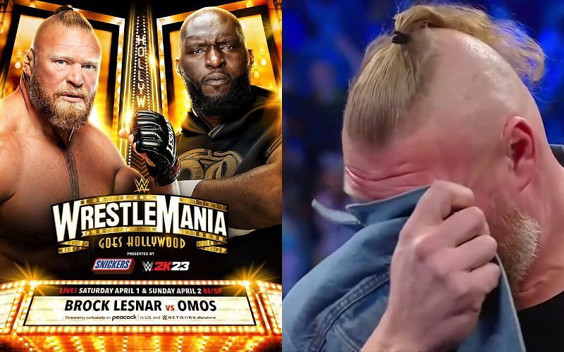 WWE Superstar Brock Lesnar will face Omos at WrestleMania 39