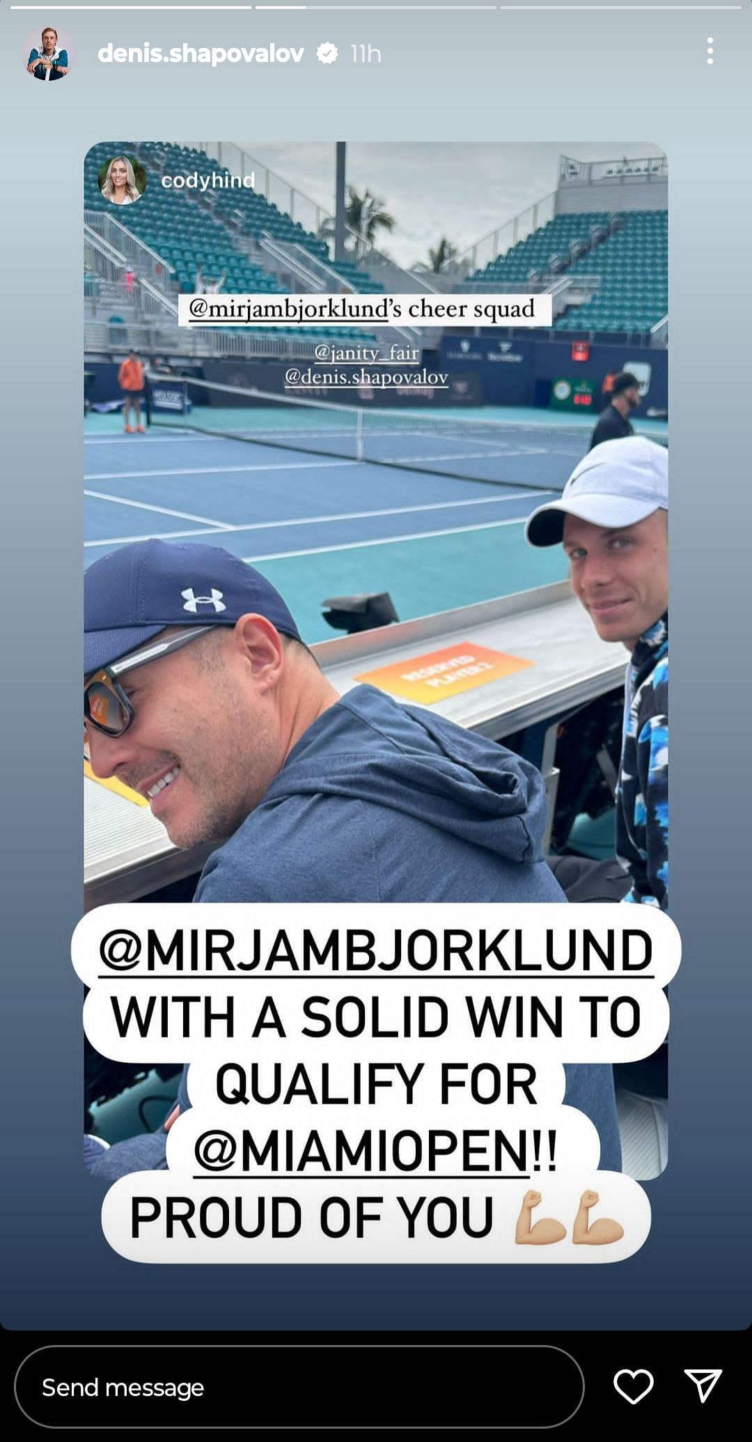 Shapovalov on Instagram