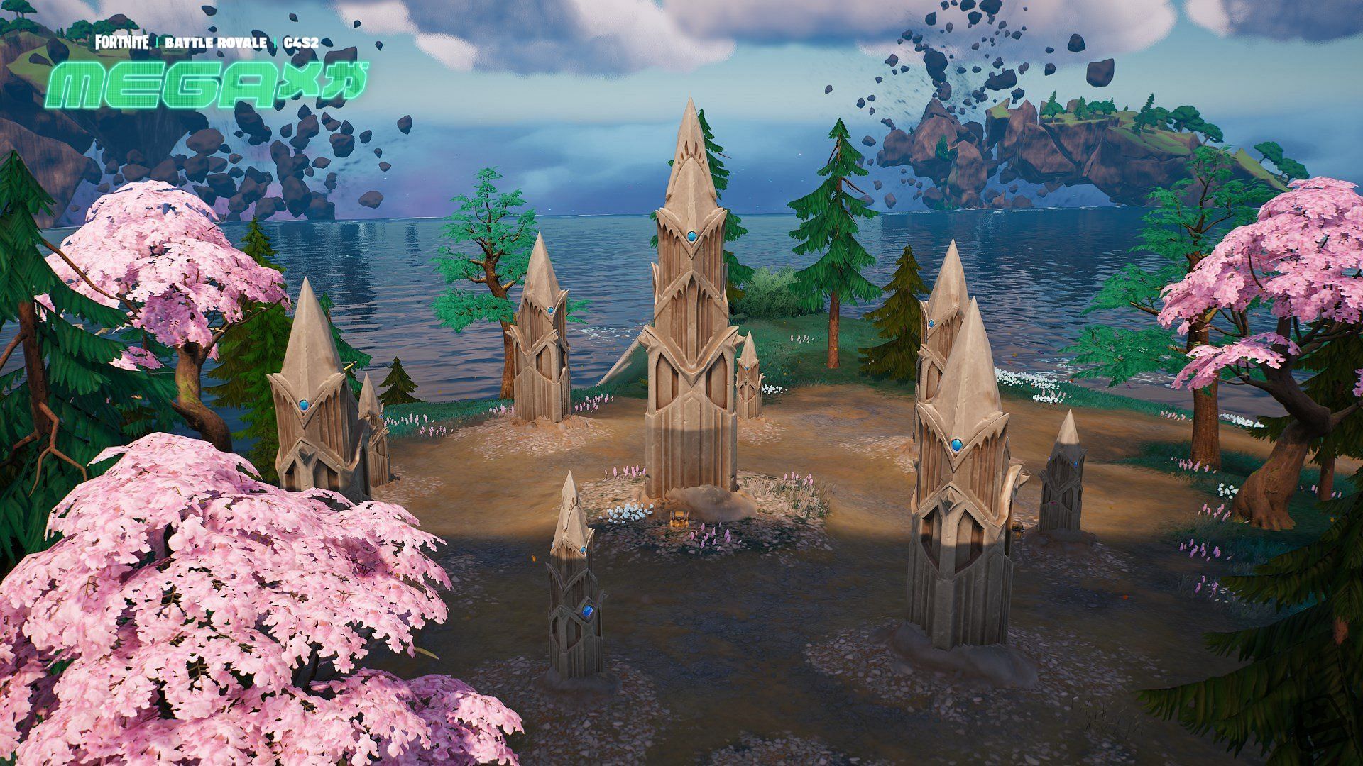 Mysterious Monoliths have appeared on the island. (Image via Twitter/UntameableLuna)