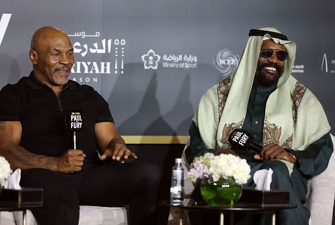 WATCH: Mike Tyson tries Saudi Folk dance using swords