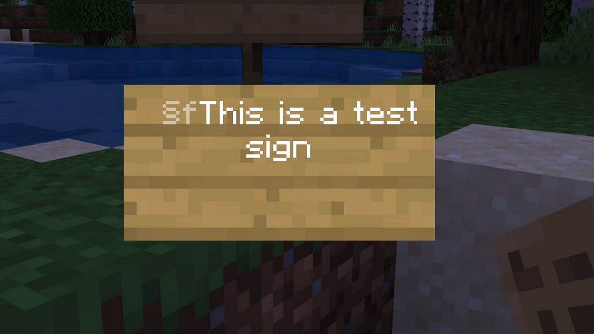 The latest Minecraft 1.20 snapshot allows fans to edit signs without breaking and placing them again (Image via Mojang)