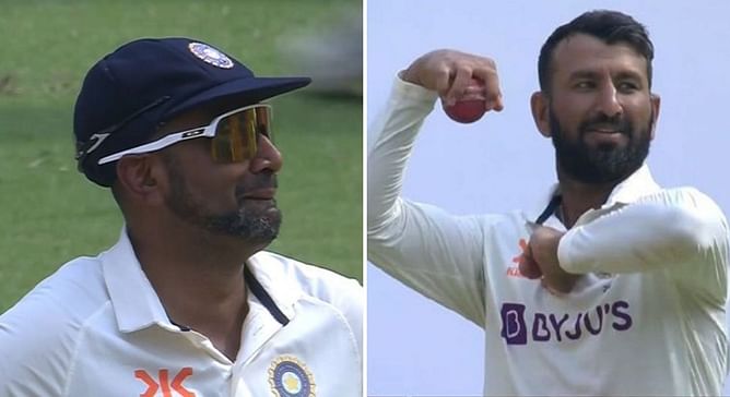 “Giving you enough rest so that you can go 1 down again” – 'Leg spinner' Cheteshwar Pujara engages in hilarious conversation with Ravichandran Ashwin