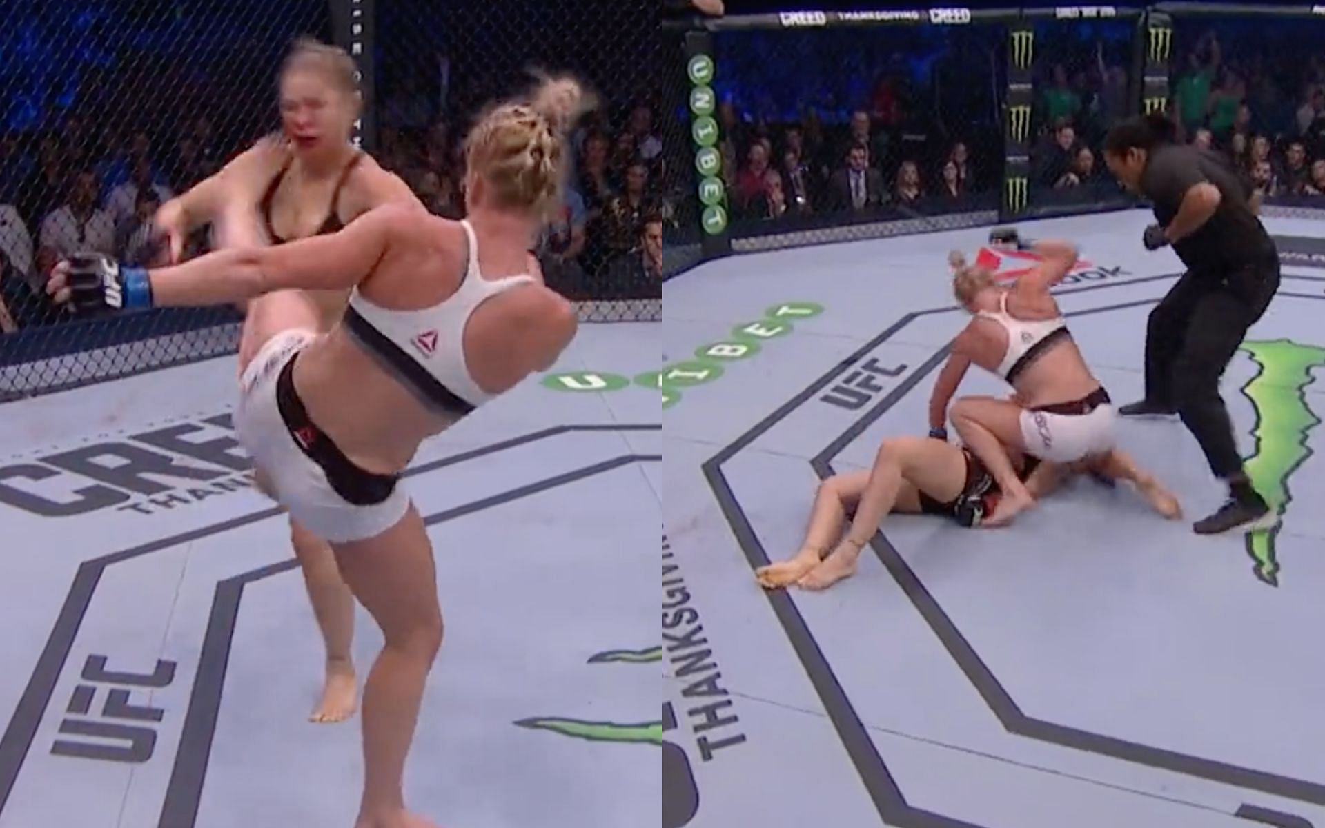 UFC 193 (Holly Holm vs. Ronda Rousey) [Image credits: @ufc on Twitter]