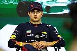 Sergio Perez questions 'different information' by Red Bull to Max Verstappen at the 2023 F1 Saudi Arabian GP