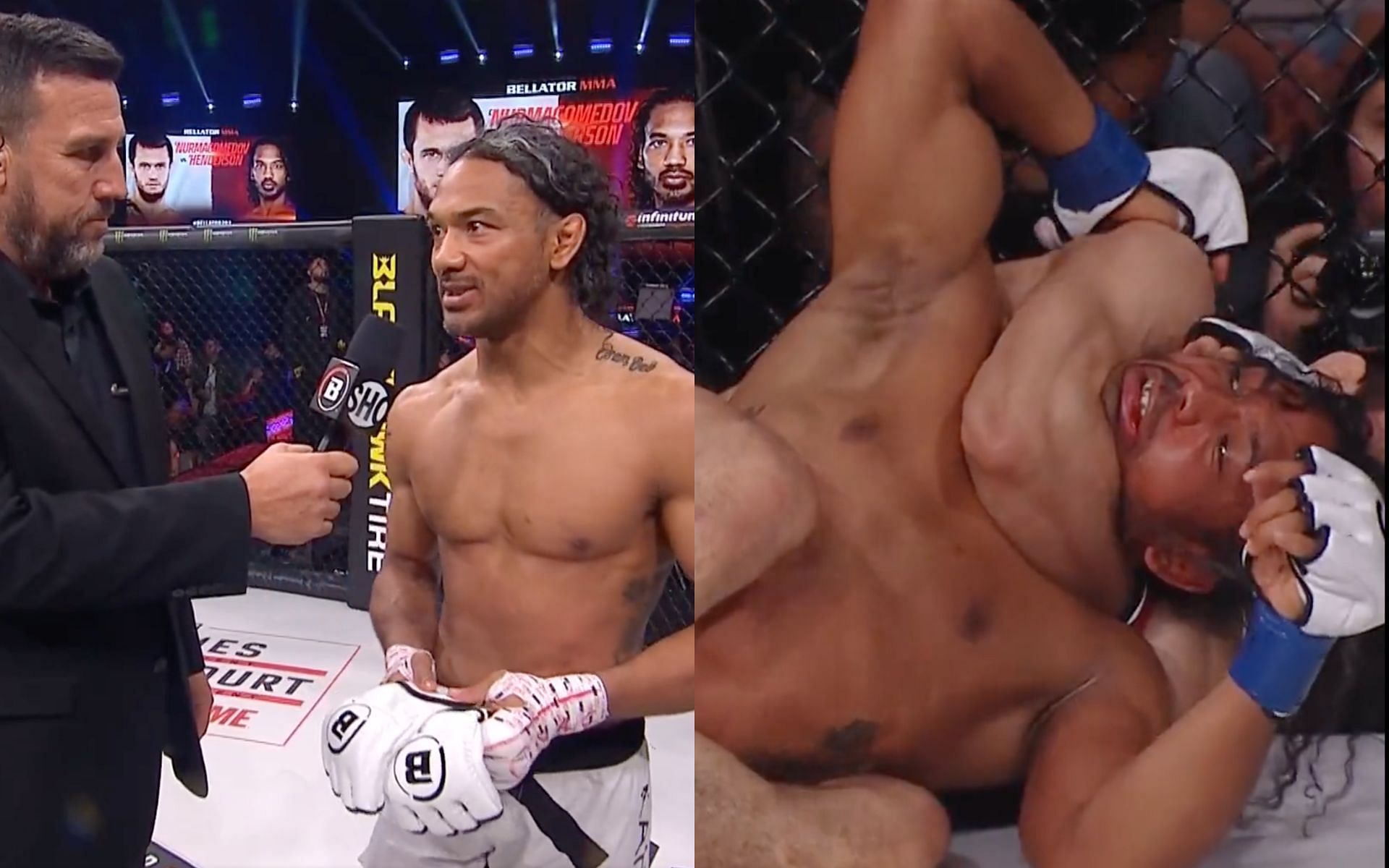 Benson Henderson at Bellator 292 [Image courtesy: @BellatorMMA on Twitter]