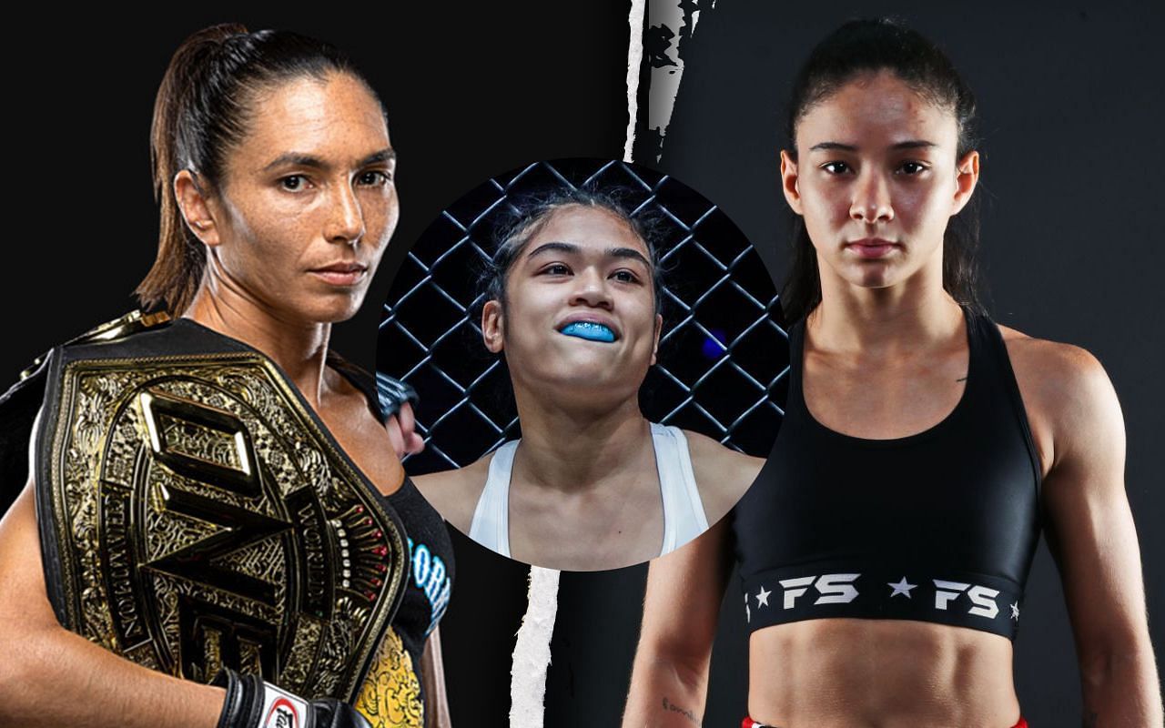 Janet Todd (L) / Jackie Buntan (C) / Allycia Hellen Rodrigues (R) -- Photo by ONE Championship