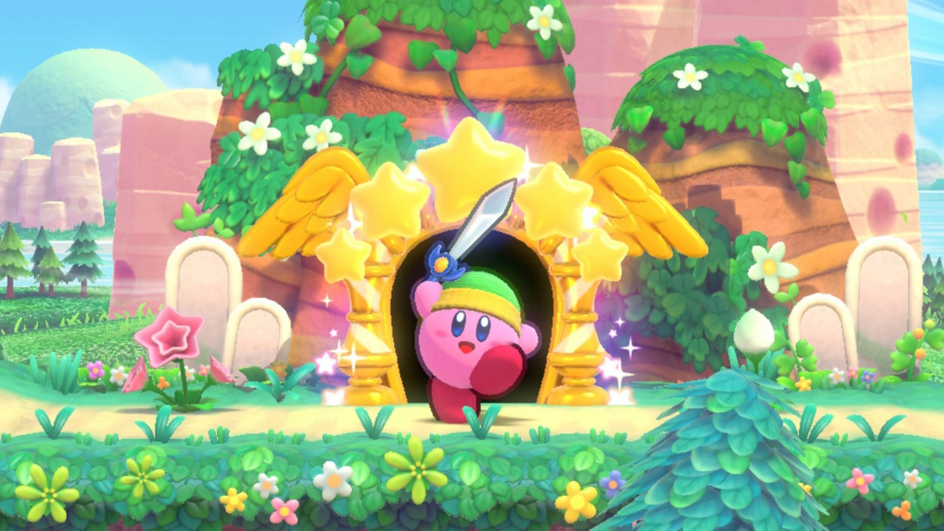 The fantastic art style of Kirby&#039;s Return to Dream Land Deluxe (Image via Nintendo)