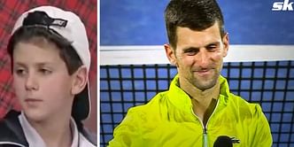 "I guess he wouldn't be surprised" - Novak Djokovic jokingly reacts to viral video of 7-year-old self talking about World No. 1 dream