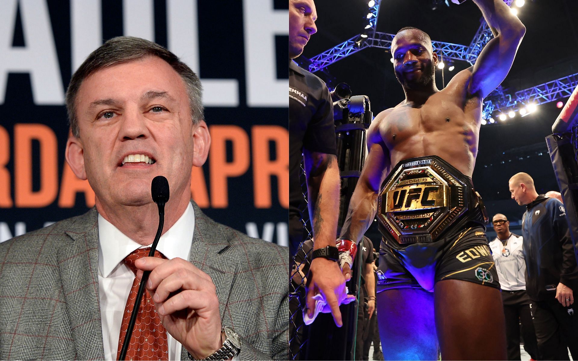 Teddy Atlas (left) and Leon Edwards (right) (Image credits Getty Images)