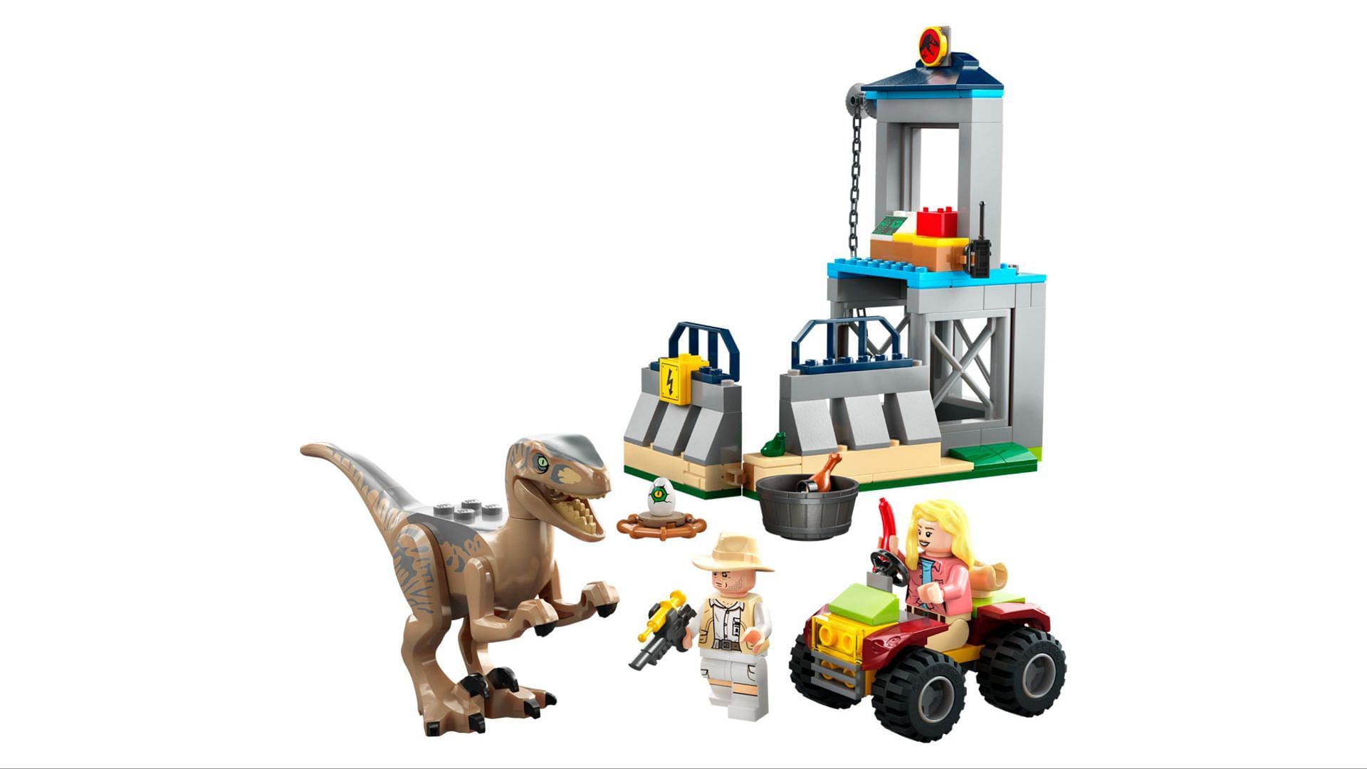 Jurassic Park Velociraptor Escape set (Image via LEGO)