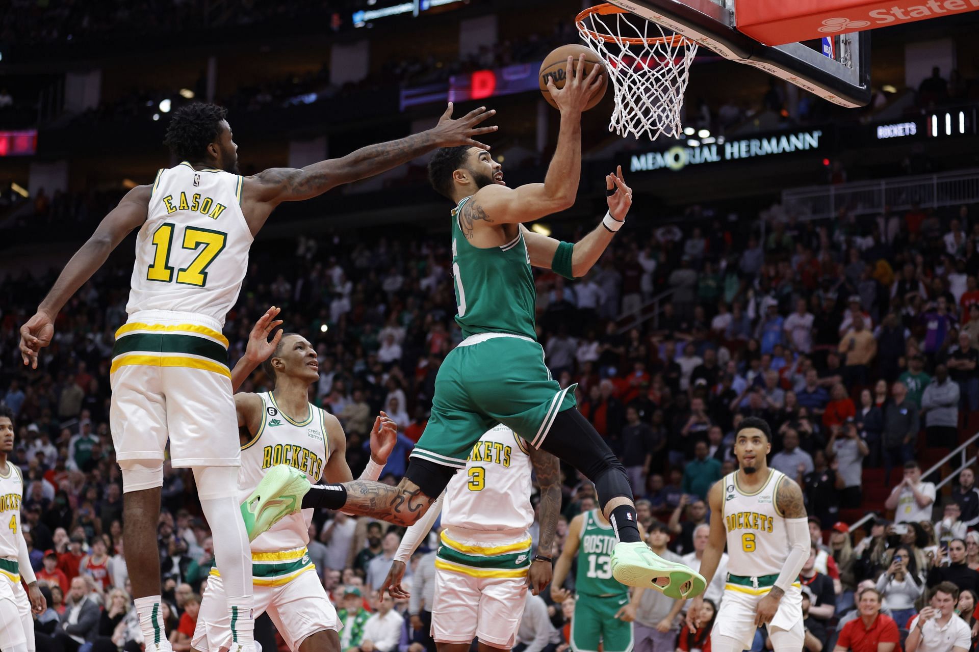 Tatum is having a career year (Image via Getty Images)