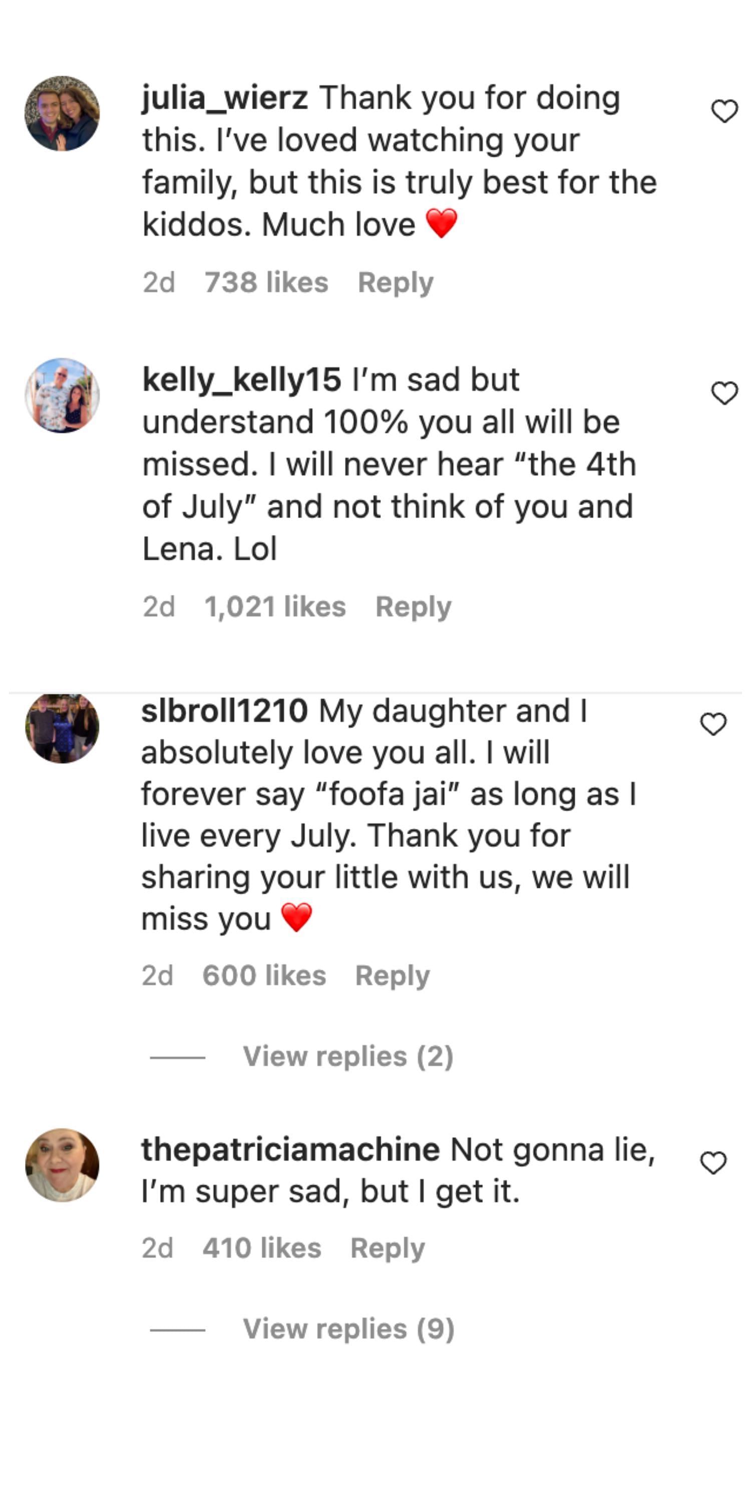 Social media users reacted to Laura quitting TikTok so that her kids can have a &quot;normal childhood.&quot; (Image via Instagram)