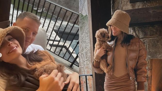 In photos: Olivia Culpo and boyfriend Christian McCaffrey get cozy vacationing during off season