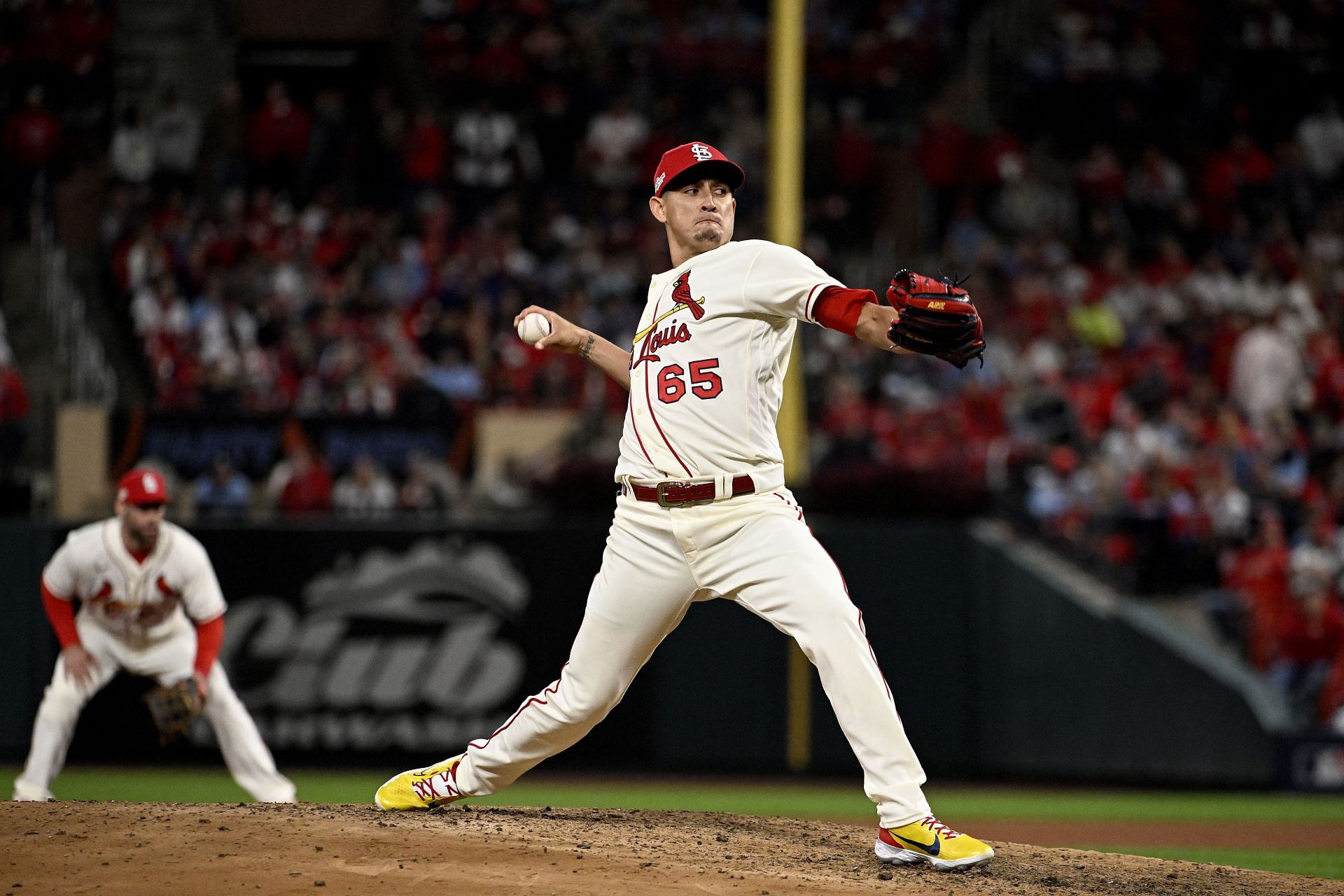 Giovanny Gallegos is currently the closer for the Saint Louis Cardinals