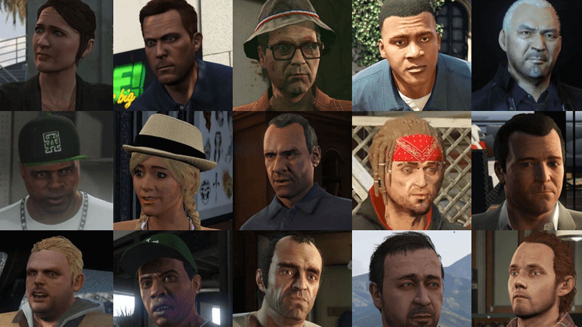 Some of these GTA 5 characters definitely won&#039;t be returning in GTA 6 (Image via Rockstar Games, Linkins)