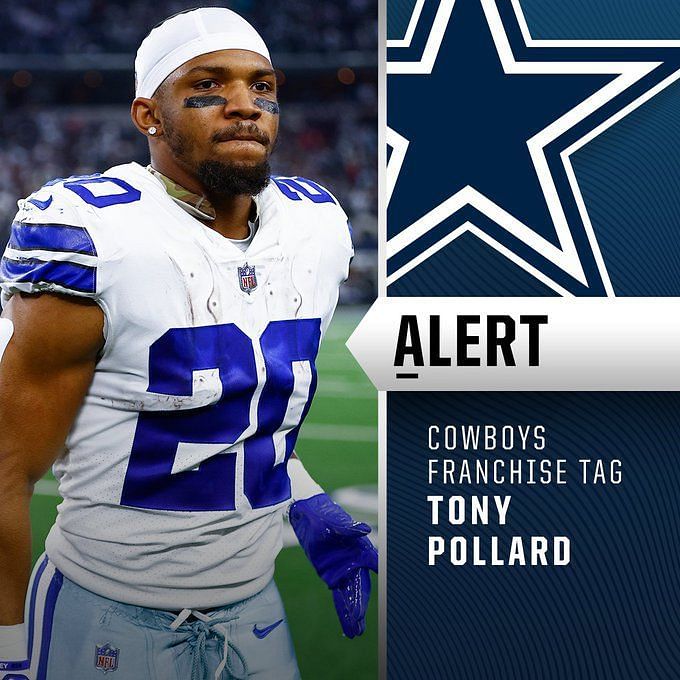 Cowboys reportedly place franchise tag on RB Tony Pollard