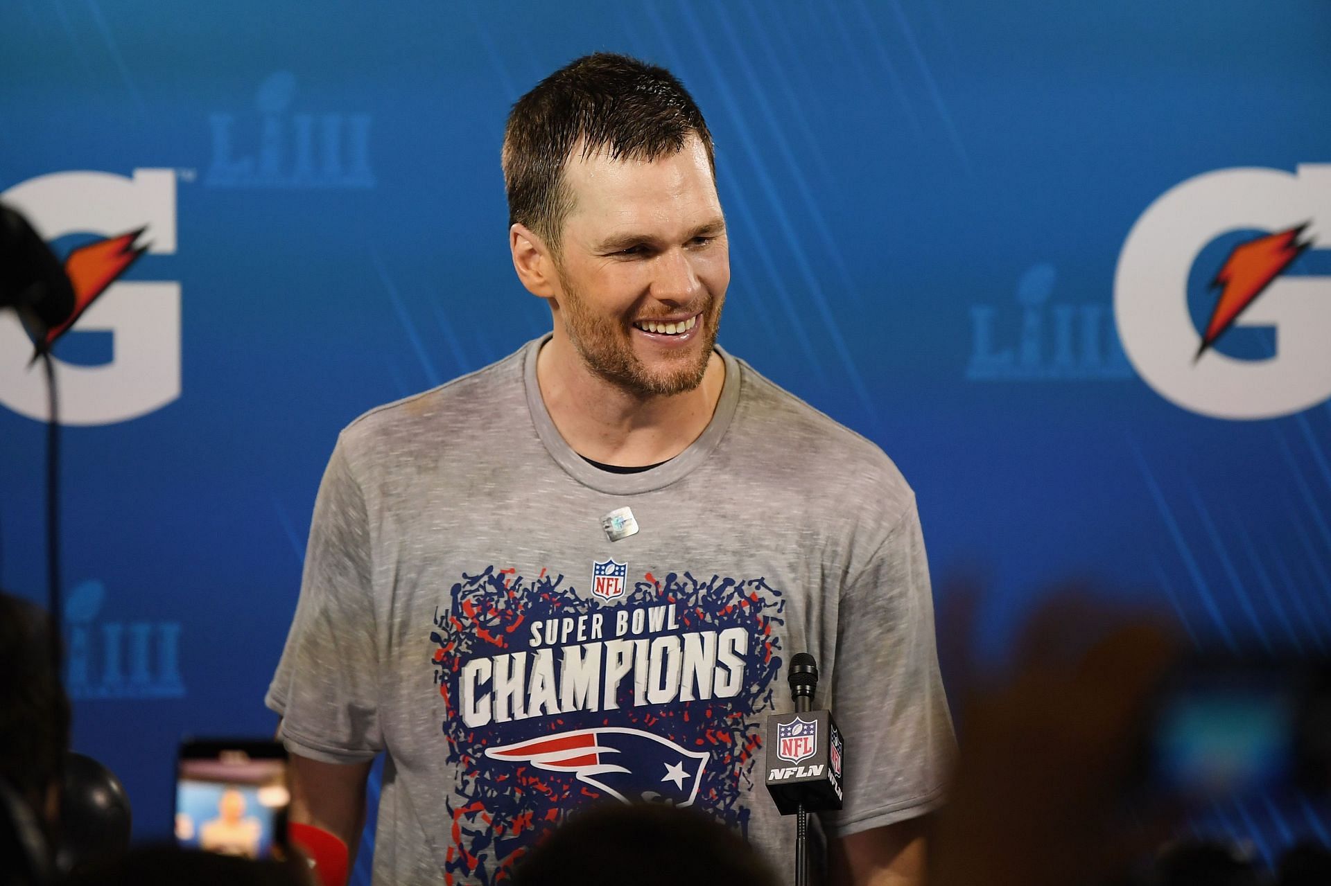 Tom Brady at Super Bowl LIII - New England Patriots v Los Angeles Rams