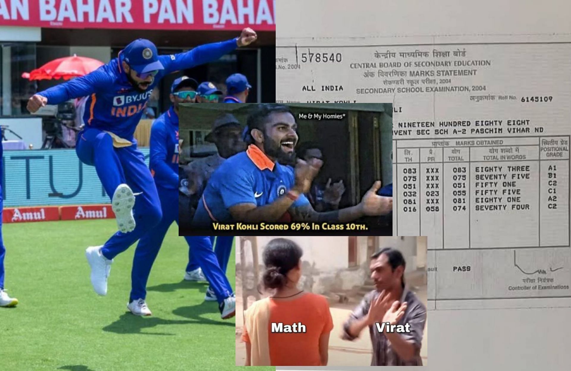 Fans share memes after Kohli