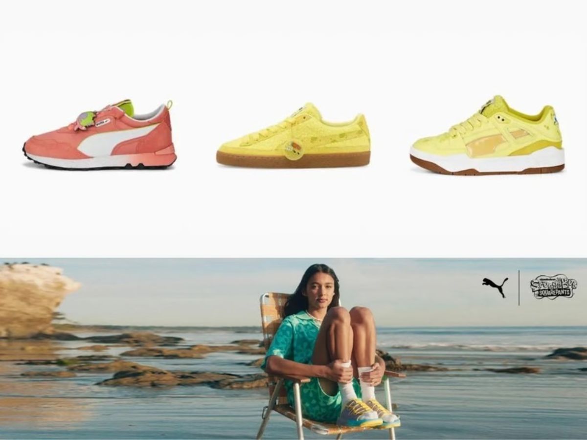 Puma x SpongeBob sneaker collection (Image via Sportskeeda)