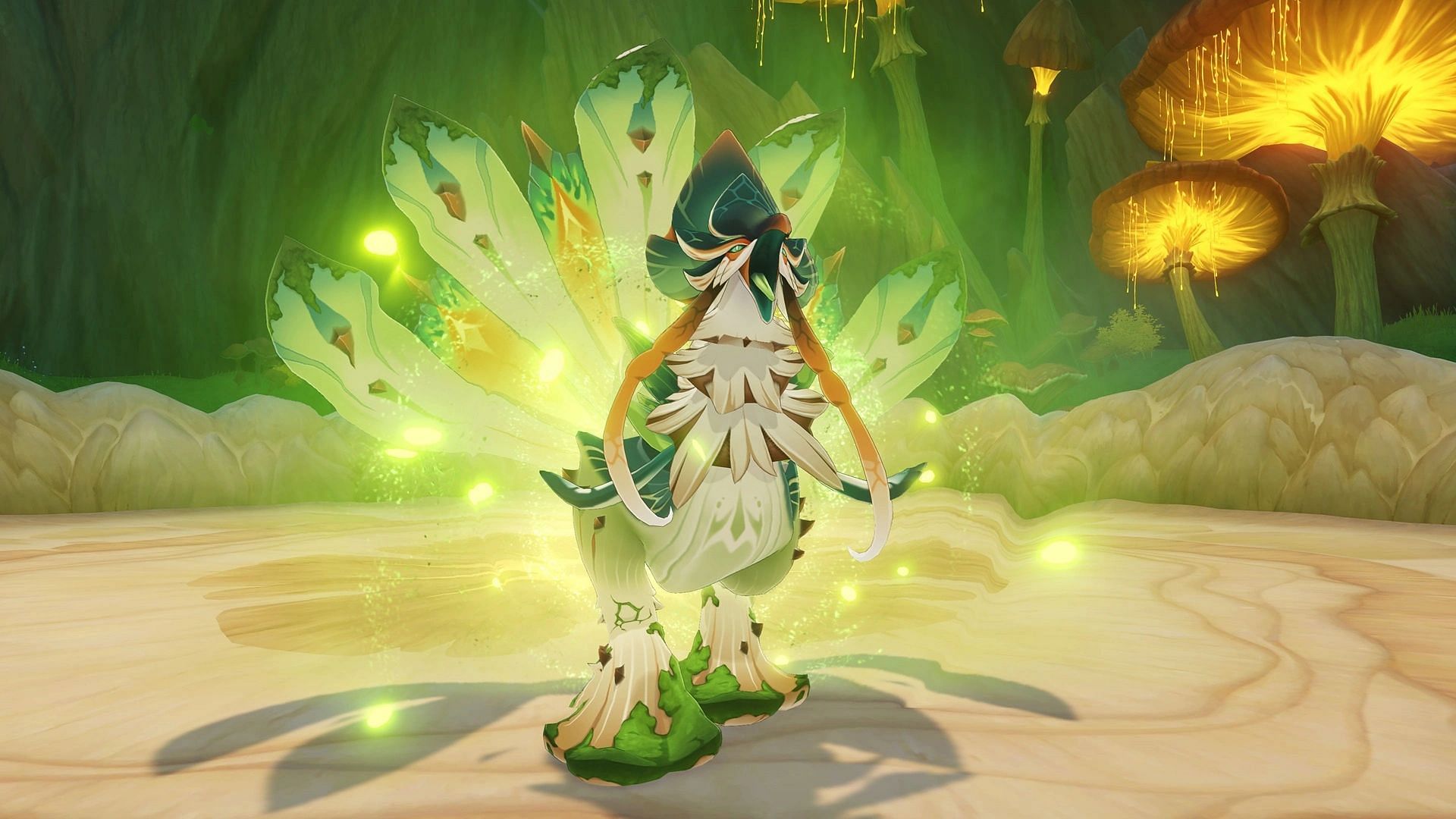 The Jadeplume Terrorshroom is one of the two bosses you can farm for the Nagadus Emerald items (Image via HoYoverse)