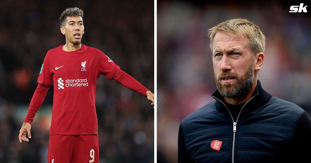 In picture: Roberto Firmino and Graham Potter