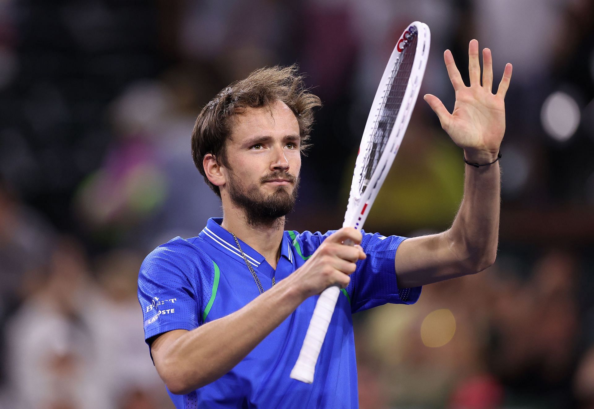 Daniil Medvedev is currently on a three-tournament win streak, which is at risk now