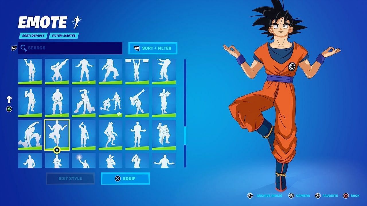 Goku is still very popular in Fortnite Chapter 4 Season 2 (Image via Epic Games)