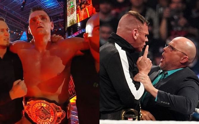 [WATCH] Top champion throws table near front row in risky spot on WWE television