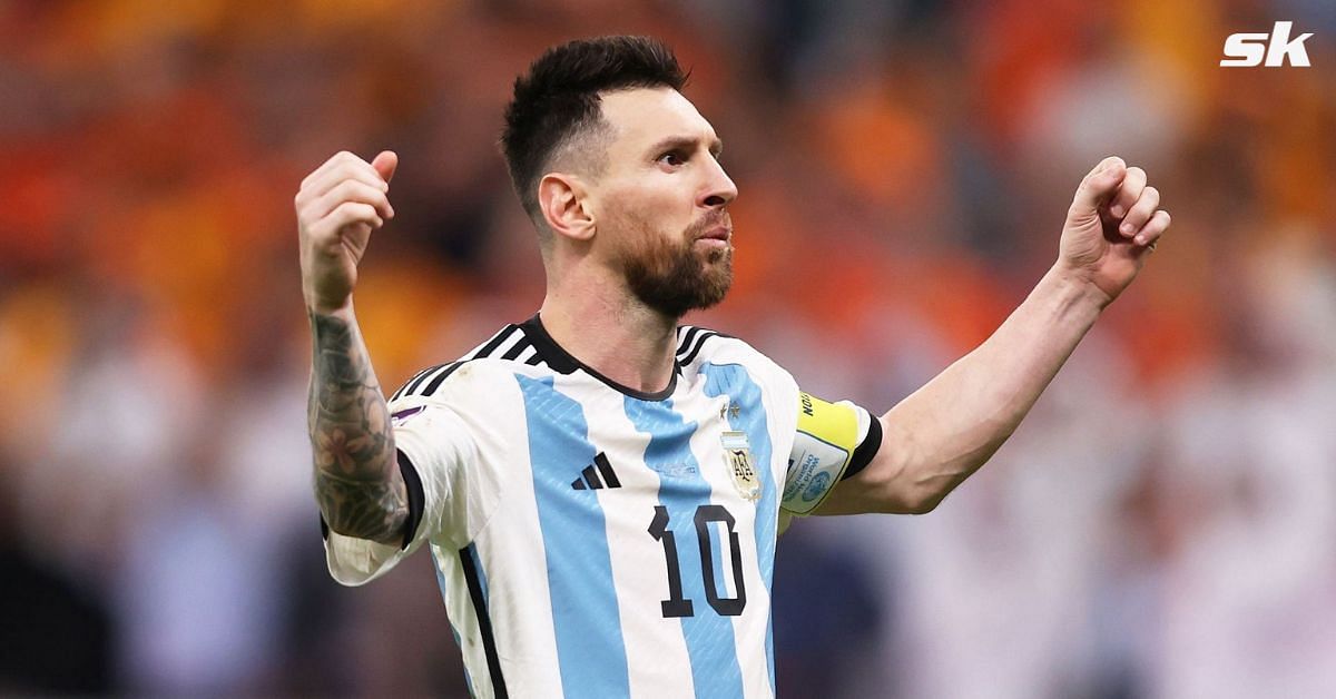 Lionel Messi receives World Cup boots 