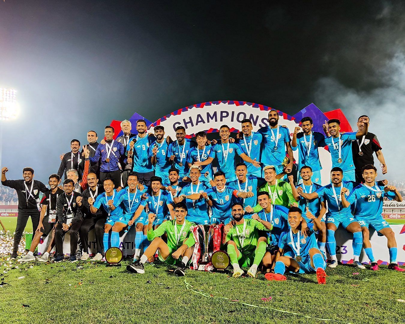 It was a good performance by the Blue Tigers (Image courtesy: AIFF Media)