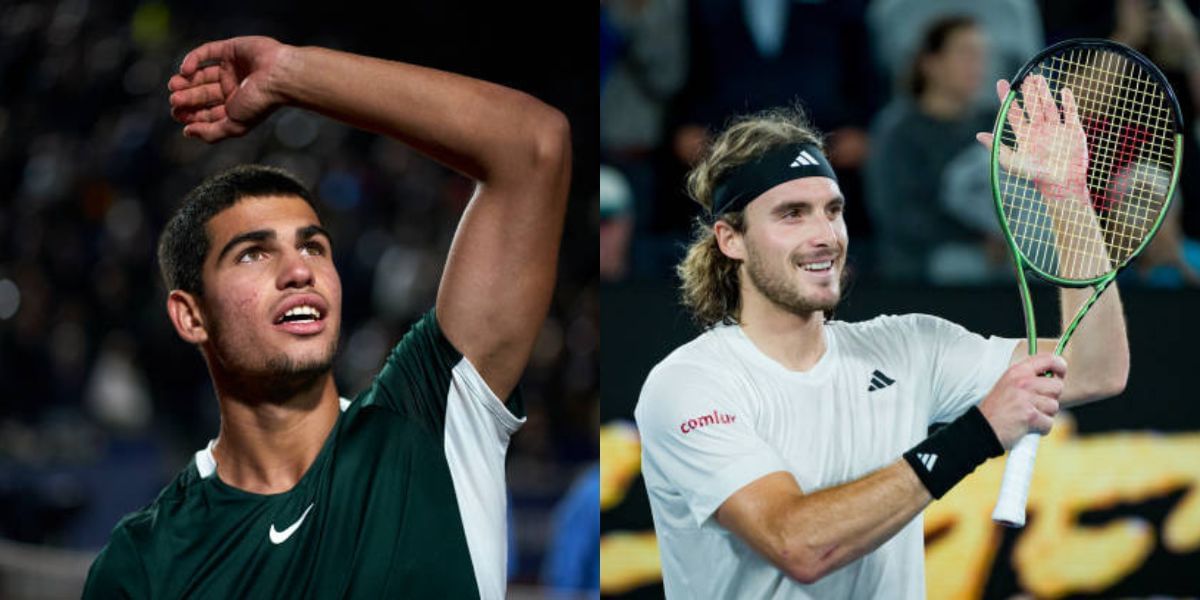 Carlos Alcaraz and Stefanos Tsitsipas