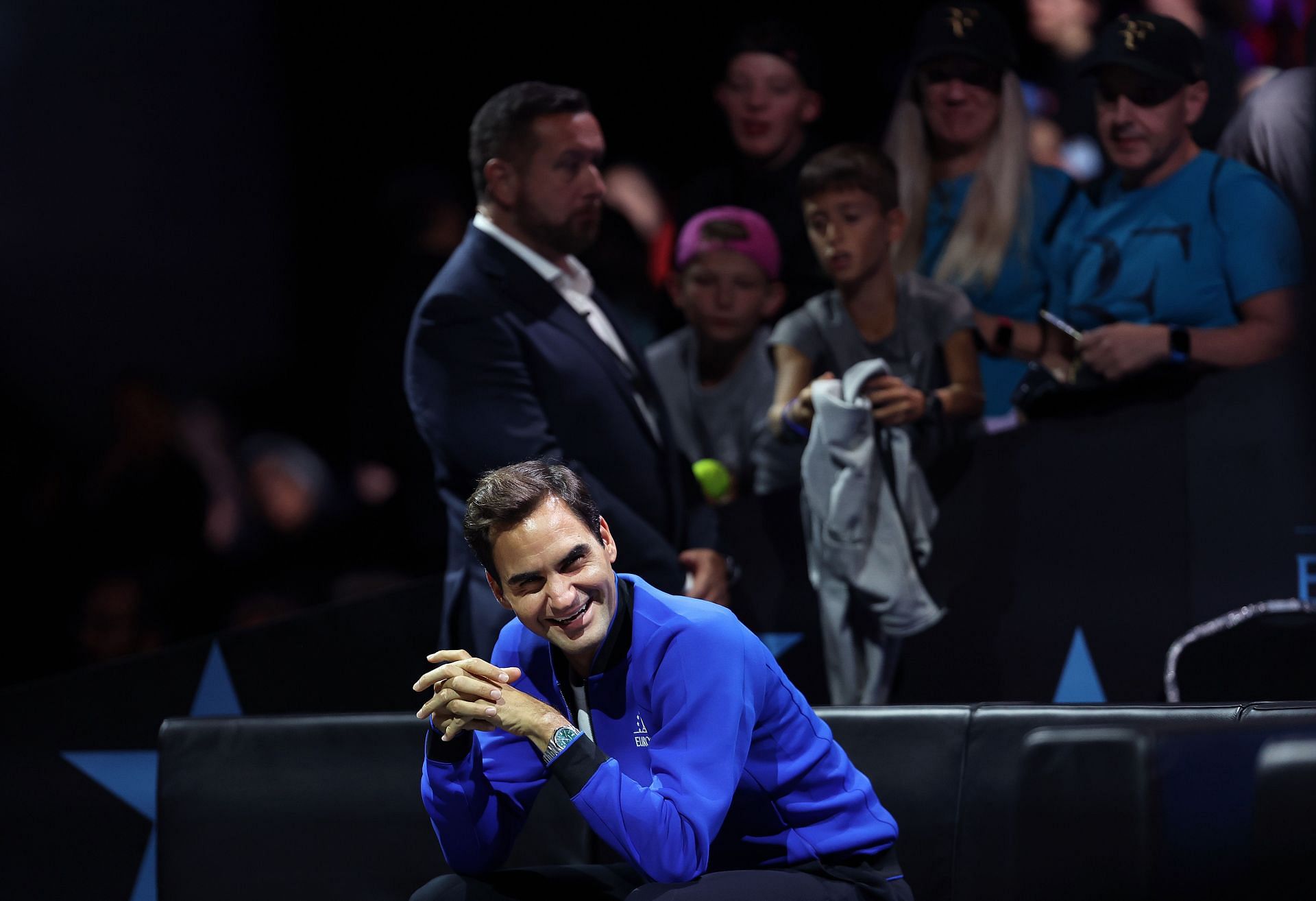 The Swiss tennis superstar at the Laver Cup 2022.