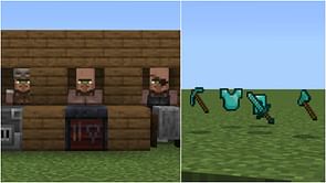 How to get diamond gear by trading in Minecraft Bedrock?