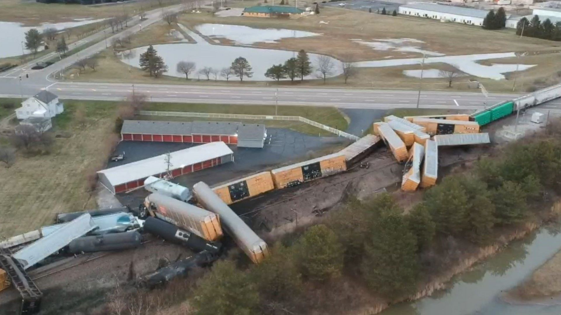 Another train derailment takes place, this time in Ohio (Image via Twitter)