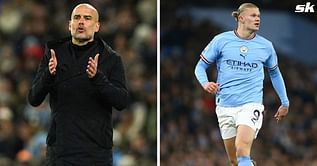 Pep Guardiola jokes he purposely denied Erling Haaland chance to seal double hat-trick in Manchester City's 7-0 rout of Leipzig