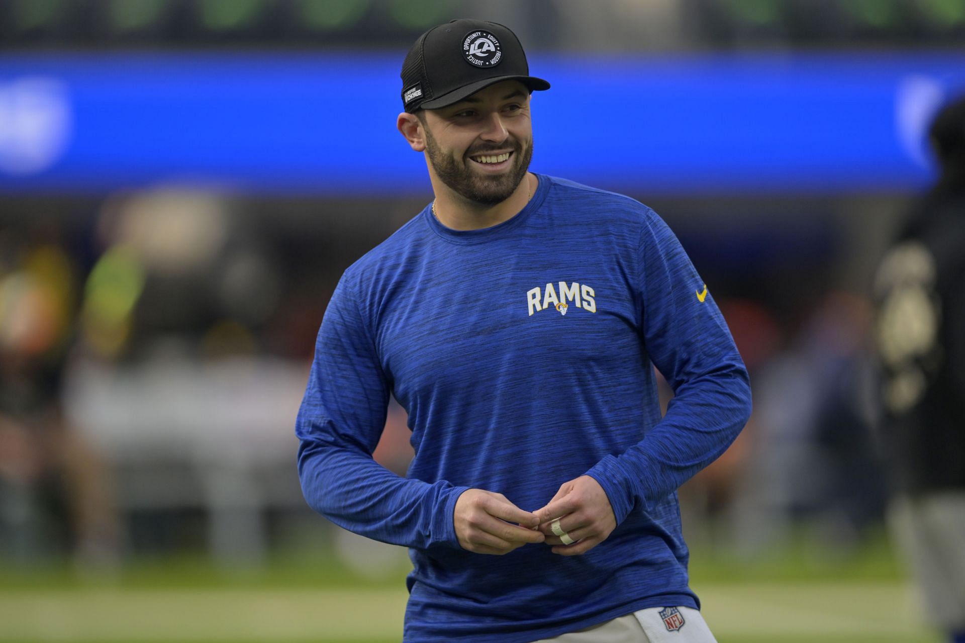 baker mayfield rams gear