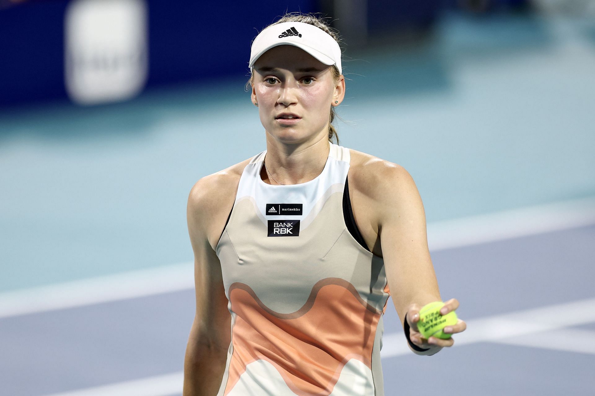 Elena Rybakina during the 2023 Miami Open