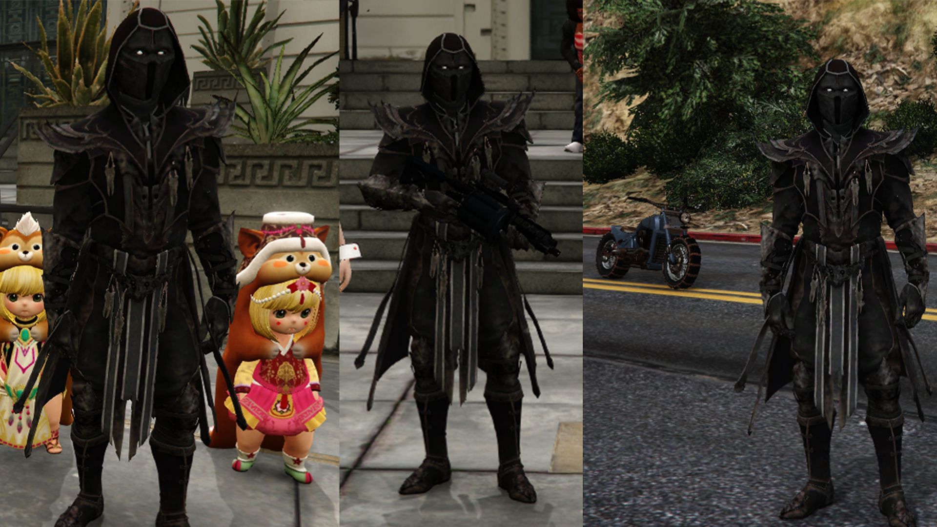 A few different photos featuring Noob Saibot (Image via raviabhishek1)