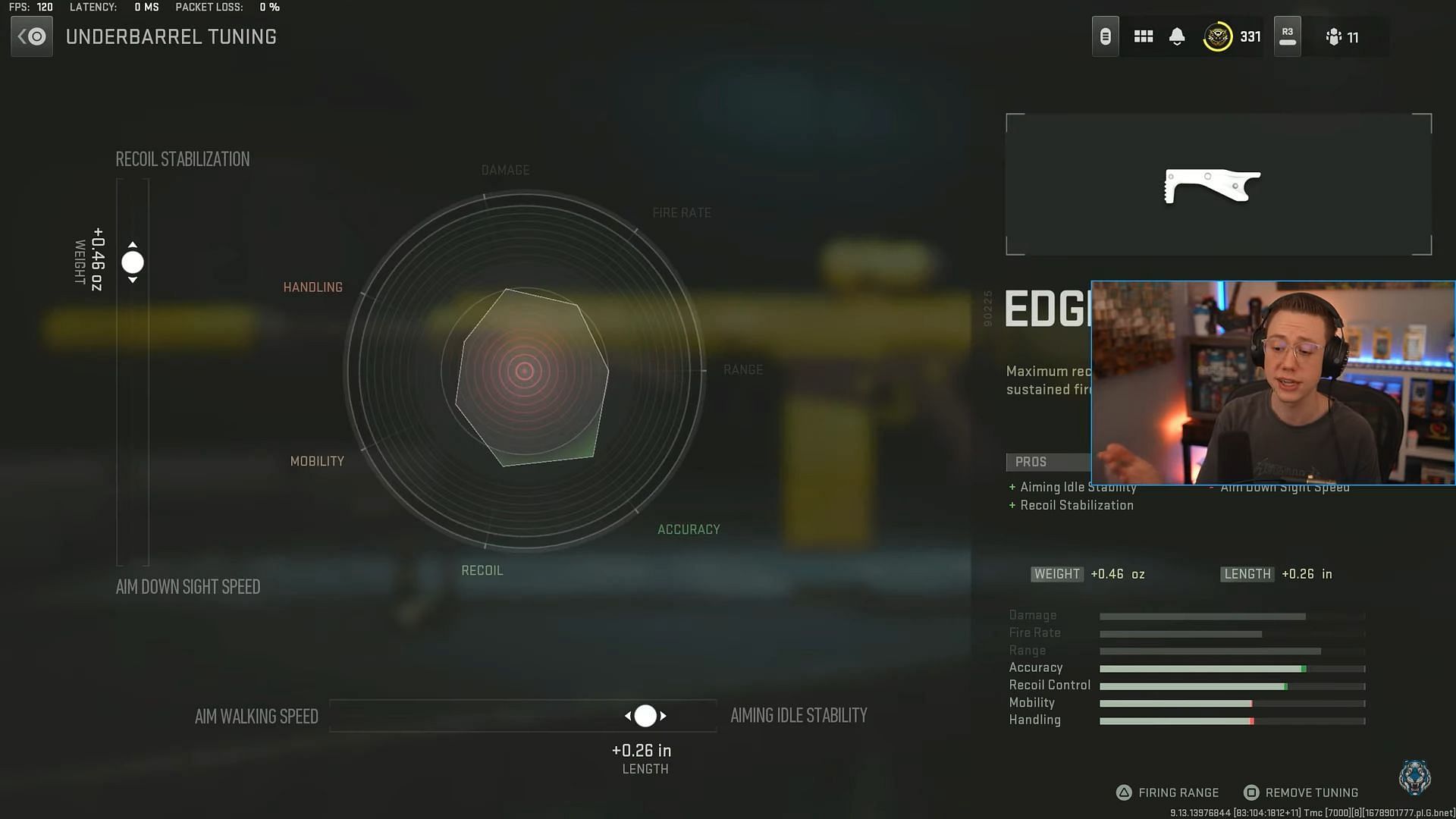 Tuning for Edge-47 Grip (Image via Activision and YouTube/WhosImmortal)