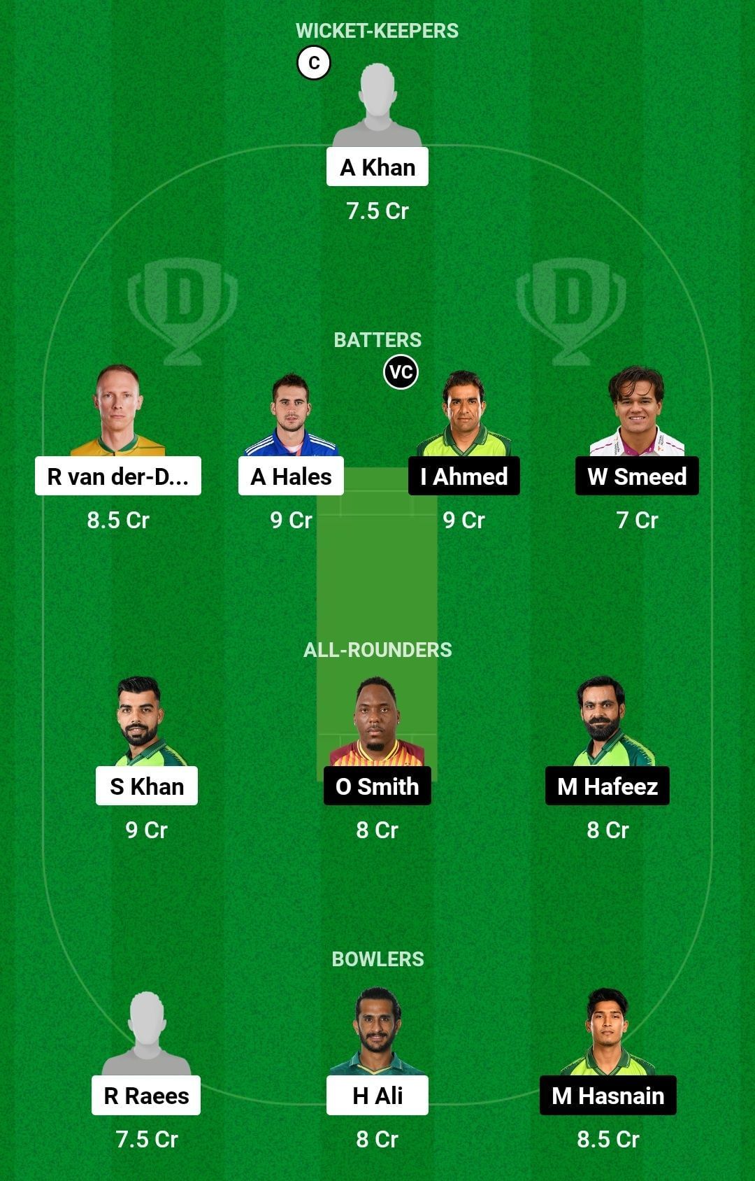 Dream11 Team for Islamabad United vs Quetta Gladiators - Pakistan Super League 2023.