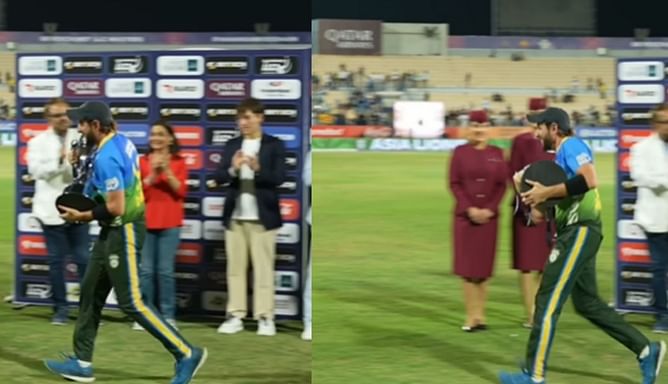 [Watch] Shahid Afridi does a jig with the trophy after Asia Lions win Legends League Cricket 2023