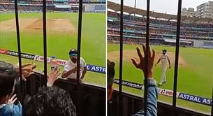 [Watch] Mohammed Siraj wins hearts with a special gesture for a young fan on Day 2 of IND vs AUS 3rd Test