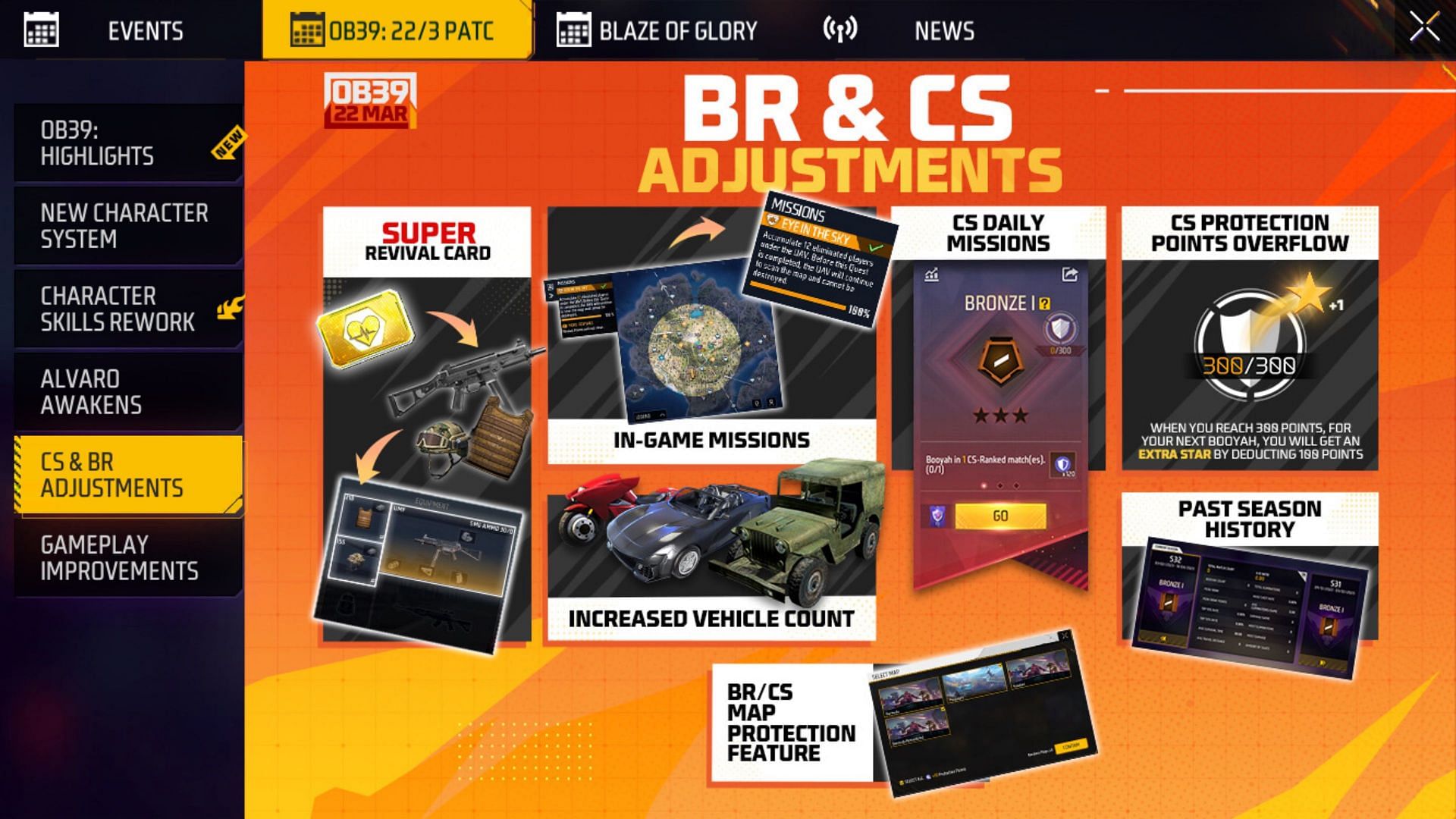 BR and CS Adjustments (Image via Garena)
