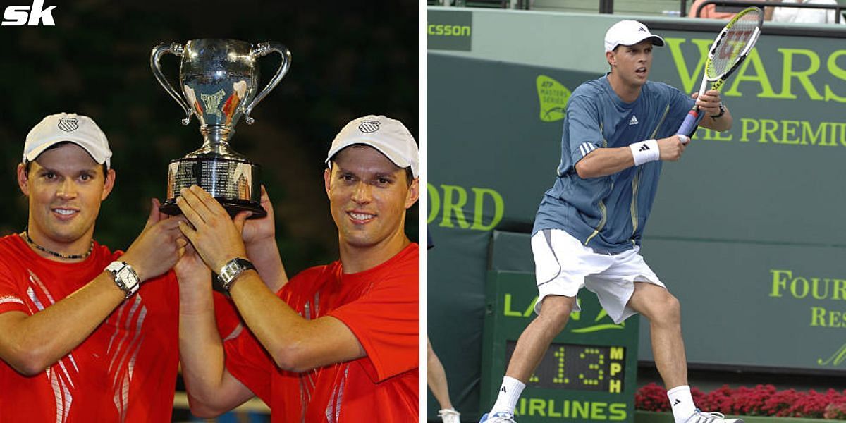 (L-R) Bob and Mike Bryan and Mike Bryan 