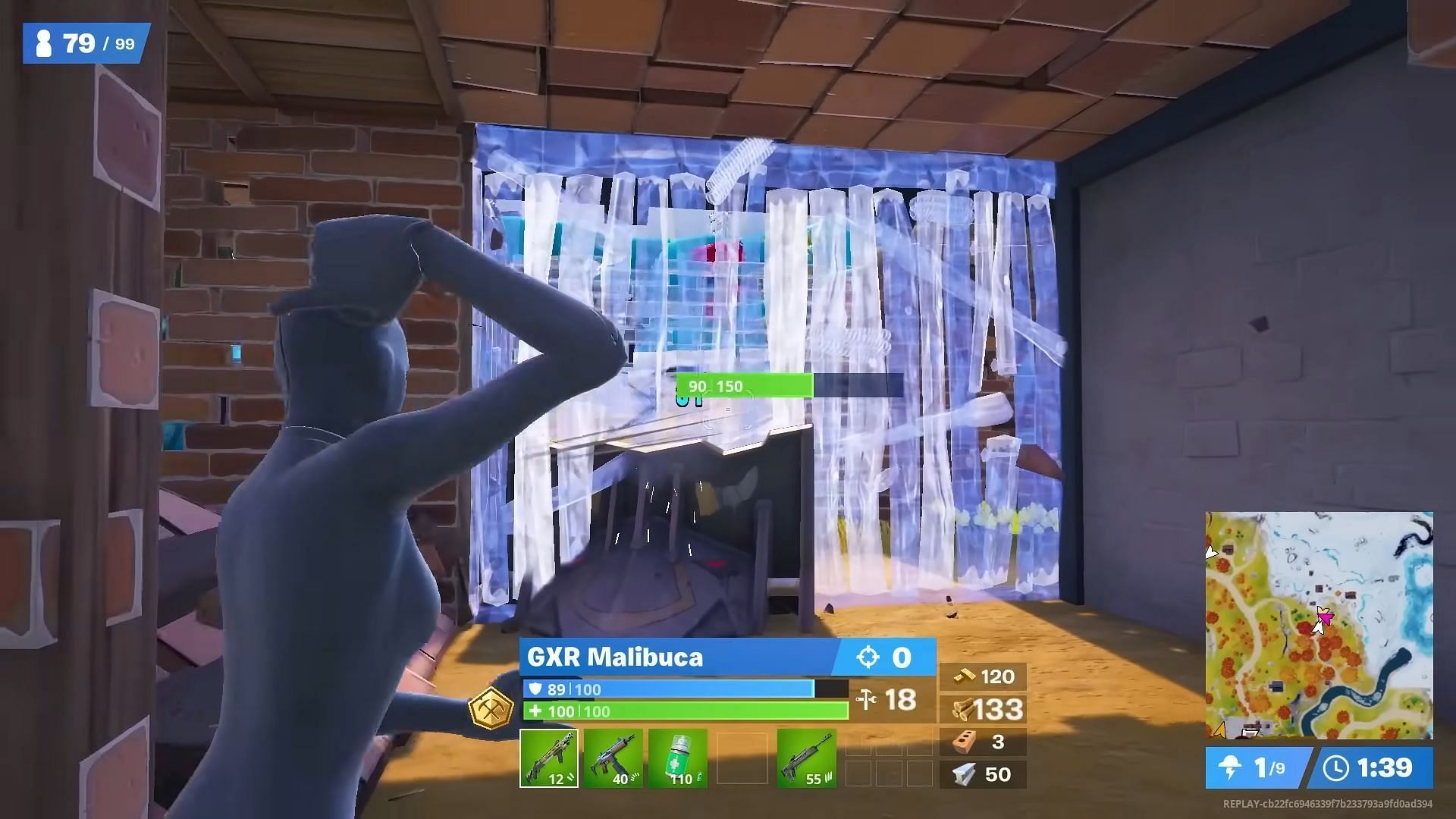 A slow defensive start in Fortnite pays off (Image via YouTube/Reisshub)